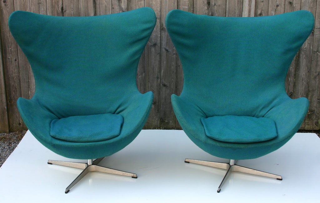 Danish Arne Jacobsen Egg Chairs