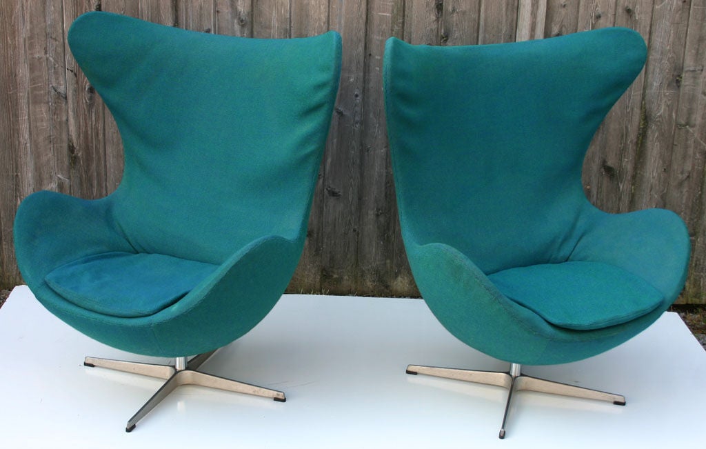 Mid-20th Century Arne Jacobsen Egg Chairs