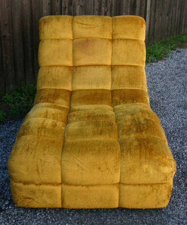 Late 20th Century Plush Chaise