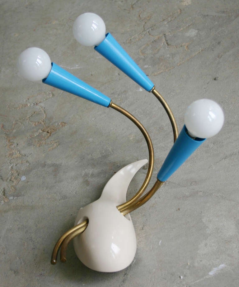 Mid-Century Modern Italian Abstract Sconce