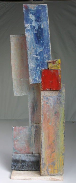 Modern Jean-Michel Correia Painted Wood and Board Construction For Sale