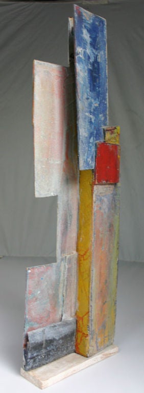 20th Century Jean-Michel Correia Painted Wood and Board Construction For Sale