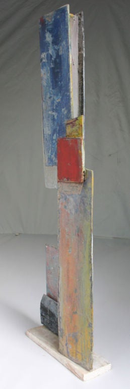 Jean-Michel Correia Painted Wood and Board Construction For Sale 1