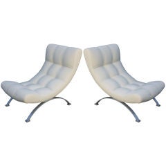 Pair Italian Slipper Chairs