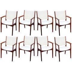Set of 8 Rosewood Dining Chairs