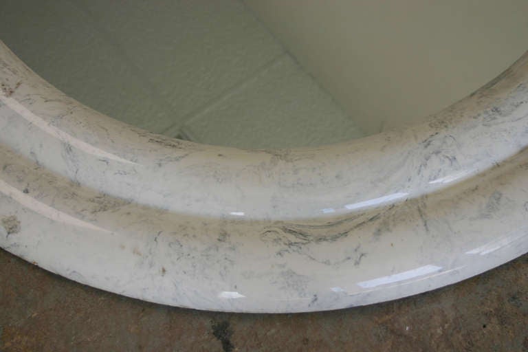 American Custom-Made Marble Mirror For Sale
