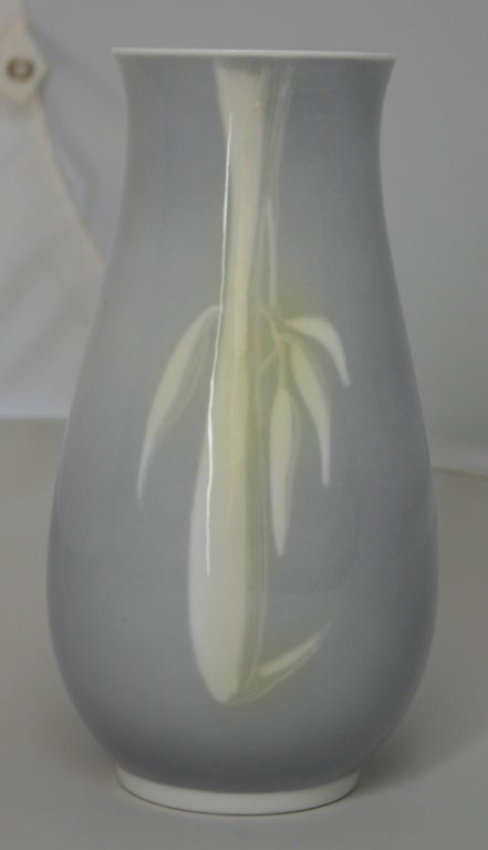 Danish Porcelain Vase In Excellent Condition For Sale In Southampton, NY