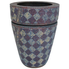 Stoneware Double Vase 8