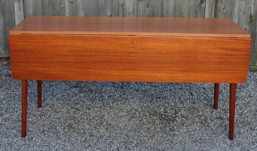 Mid-20th Century Danish Drop Leaf Dining Table