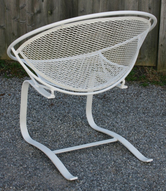 Metal Pair Salterini Cantilever Chairs