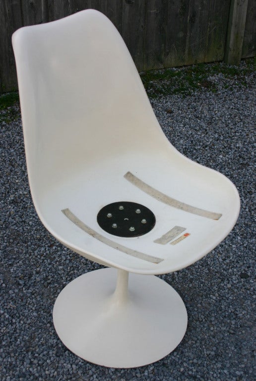 Italian Six Eero Saarinen Swivel Dining Chairs