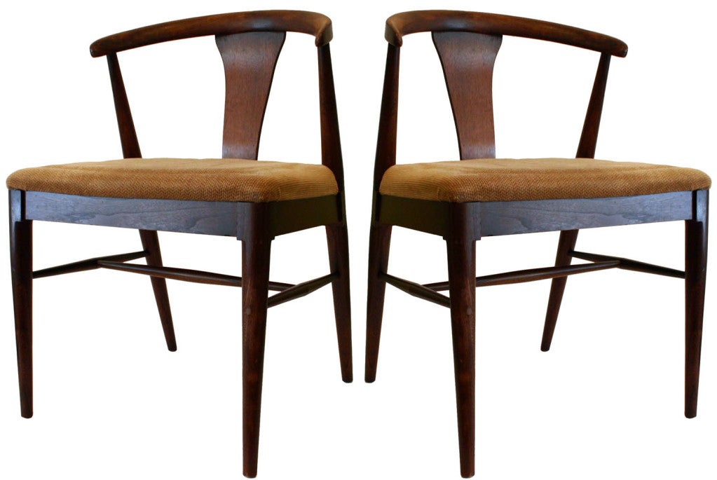 Pair Wishbone Side Chairs For Sale