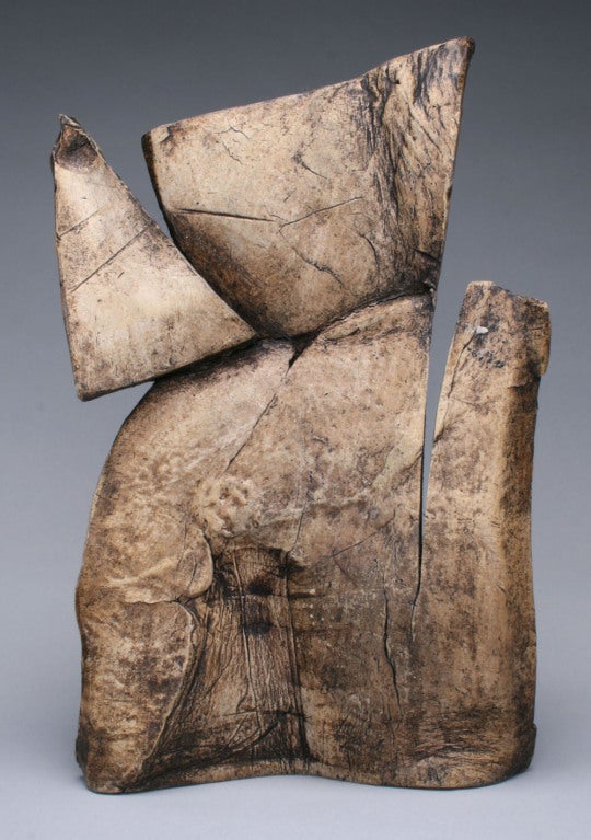 Patinaed, waxed stoneware sculpture by Ebitenyefa Baralaye.