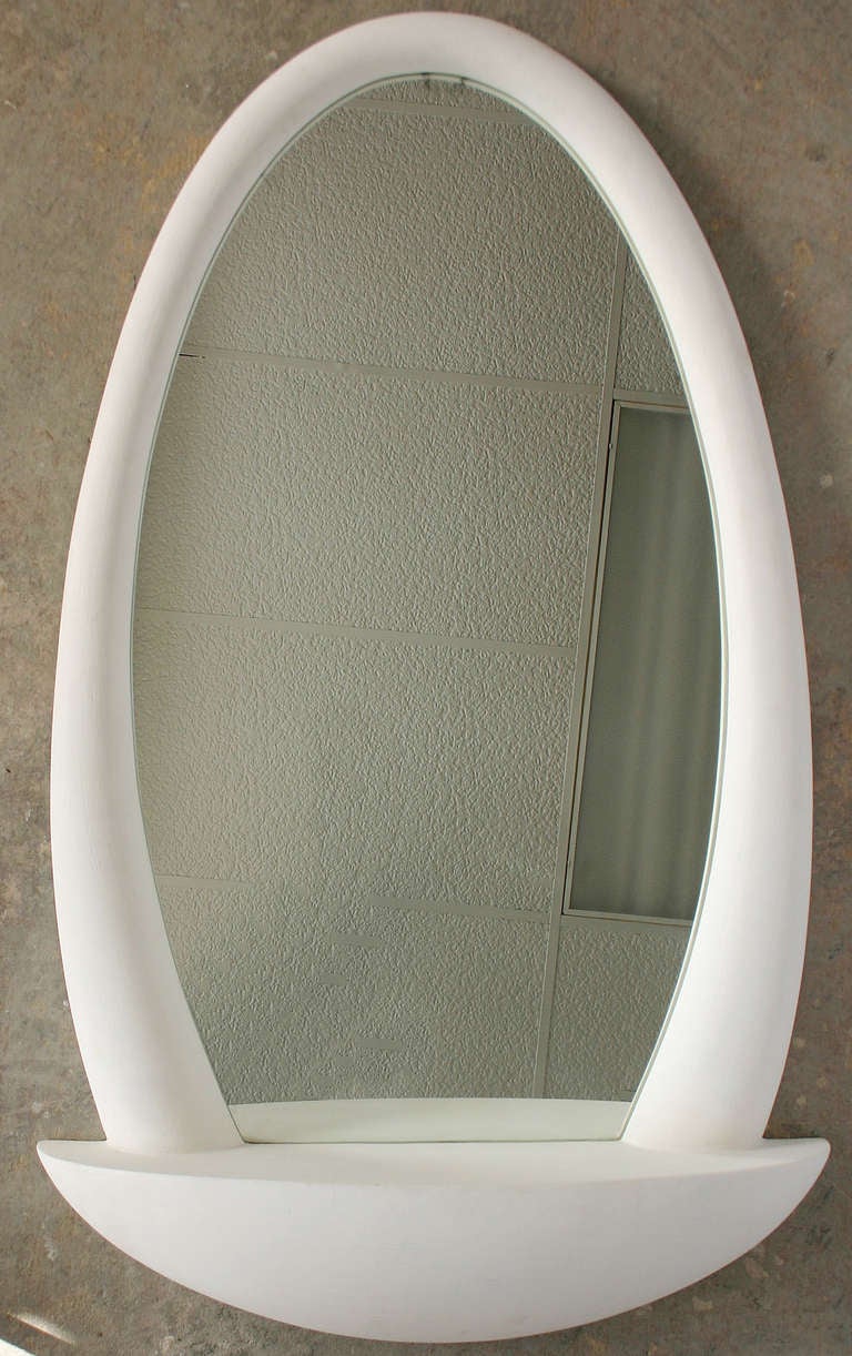 Plaster Tusk Mirror at 1stdibs