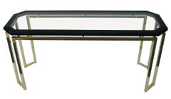 Octagonal Brass Console