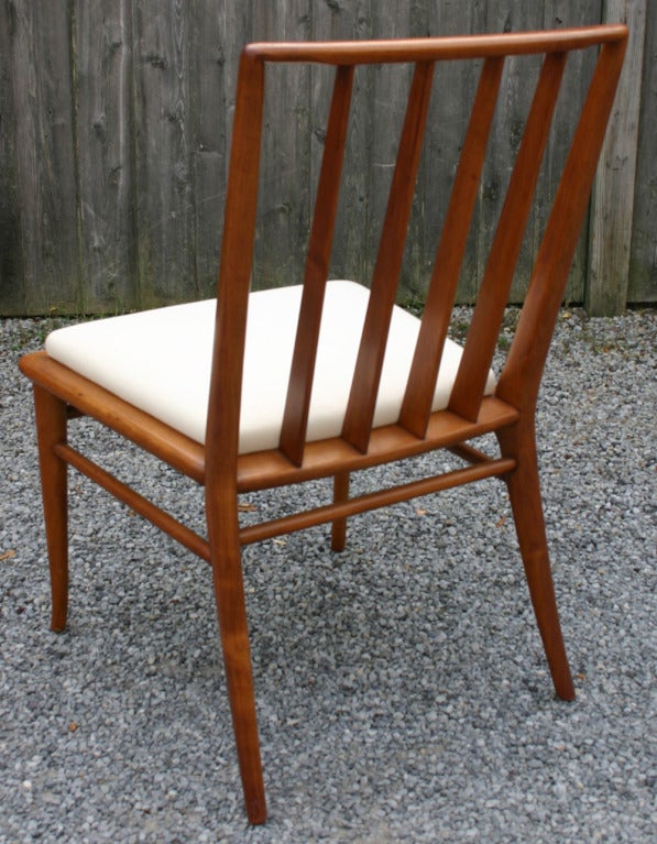 T.H. Robsjohn-Gibbings Dining Chairs In Excellent Condition In Southampton, NY