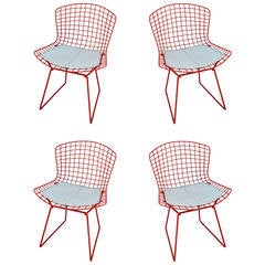 Set of Four Bertoia Chairs