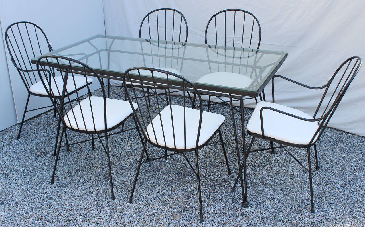 Mid-20th Century Set of Six Salterini Dining Chairs