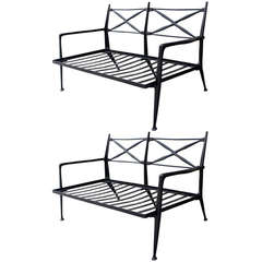 Pair of Garden Settees