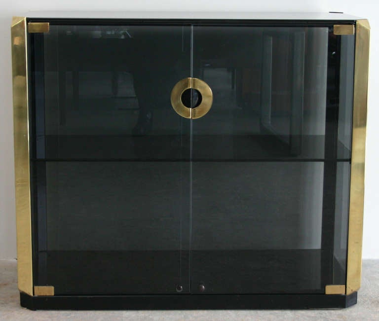 Mid-Century Modern Italian Glass Cabinet