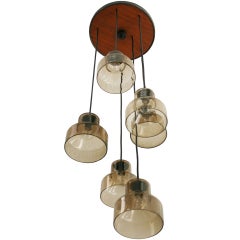 Danish Six Lamp Pendant 5