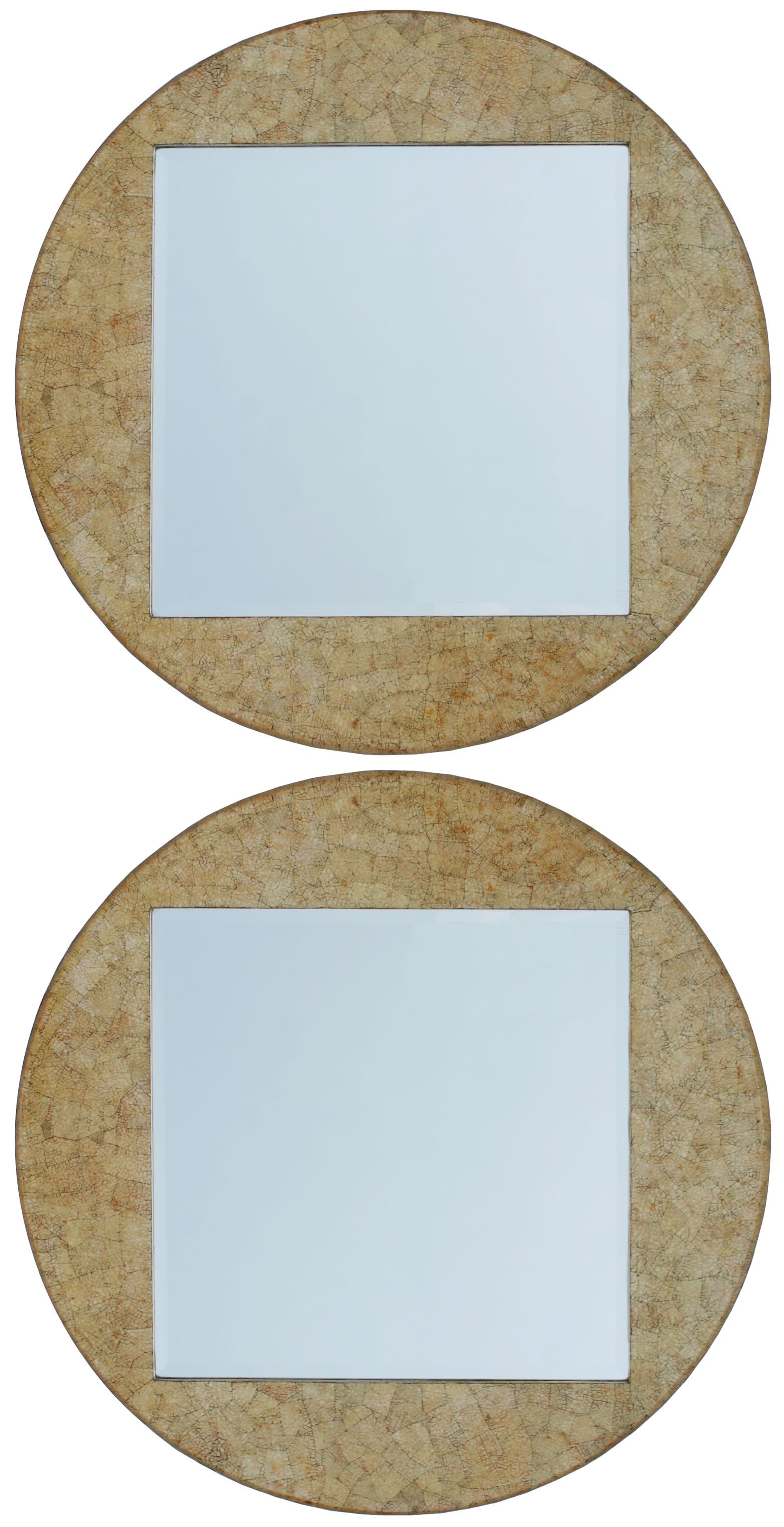 Pair Italian Eggshell Mosaic