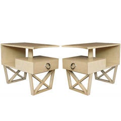 Pair of Two-Tier End Tables
