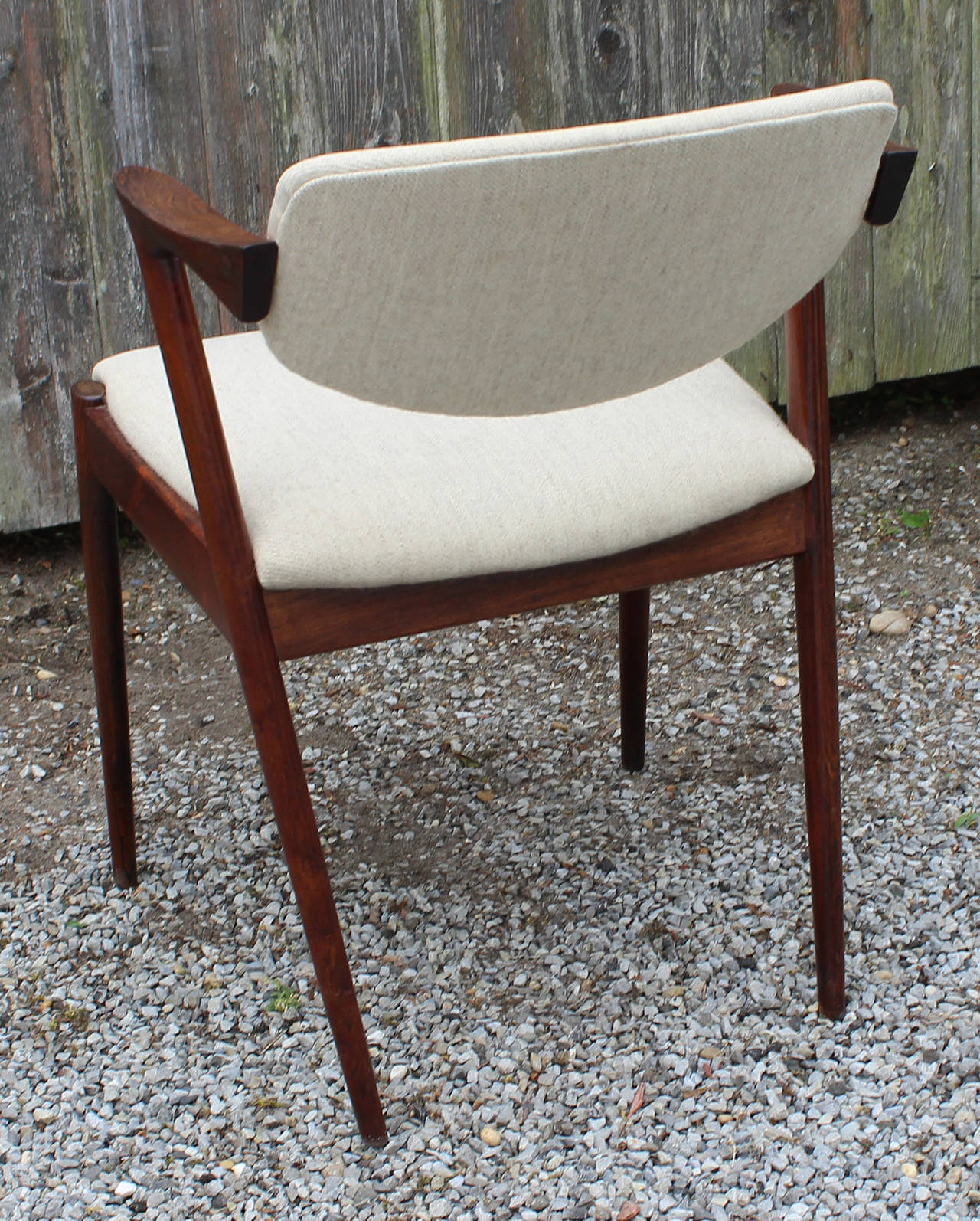 Six Kai Kristiansen Rosewood Dining Chairs In Good Condition In Southampton, NY