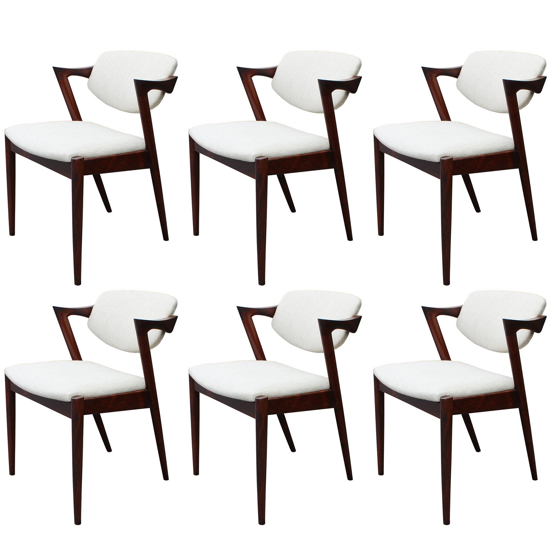 Six Kai Kristiansen Rosewood Dining Chairs