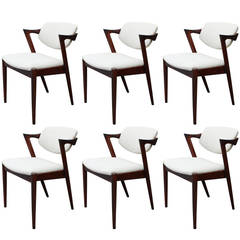 Six Kai Kristiansen Rosewood Dining Chairs