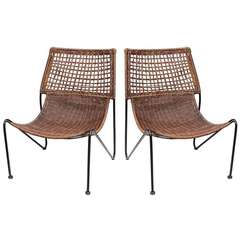 Pair of Van Keppel Green Lounge Chairs