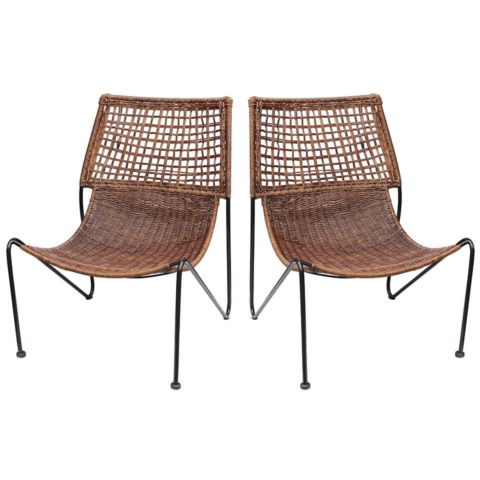 Pair of Van Keppel Green Lounge Chairs