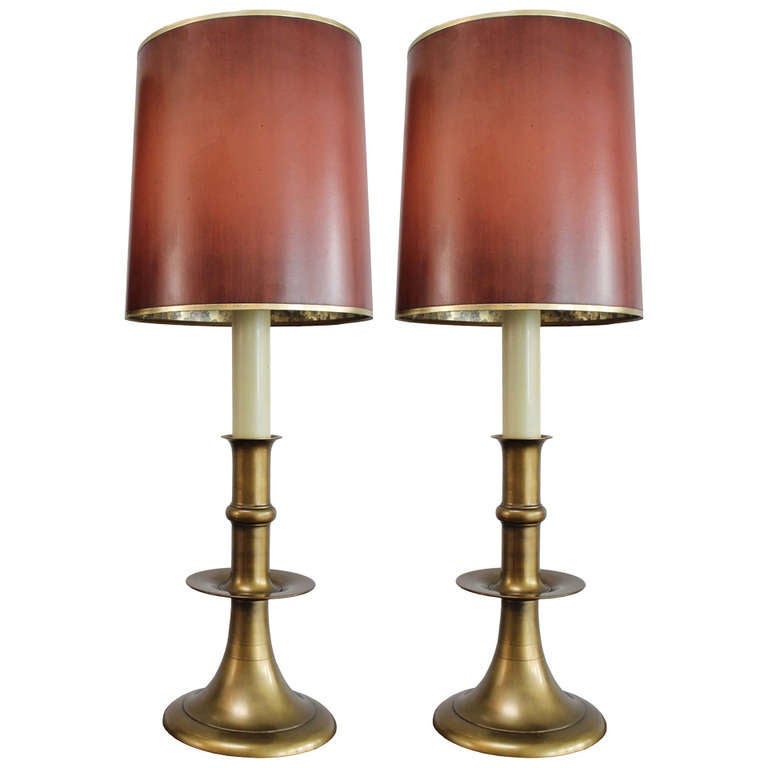 Regency Style Candlestick Lamps at 1stDibs