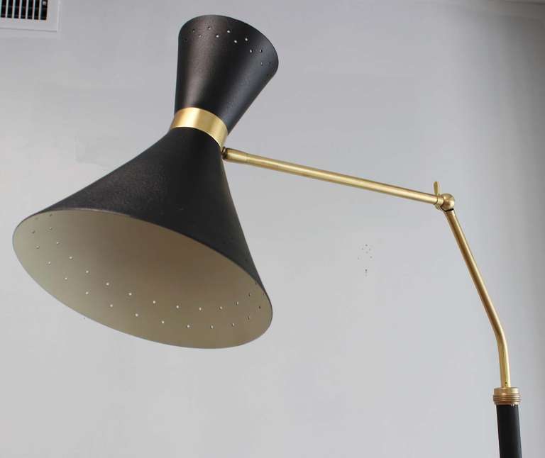 Italian Floor Lamp In Excellent Condition In Southampton, NY