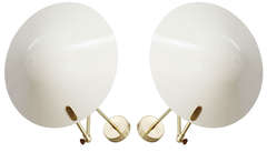 Pair Italian Disk Sconces