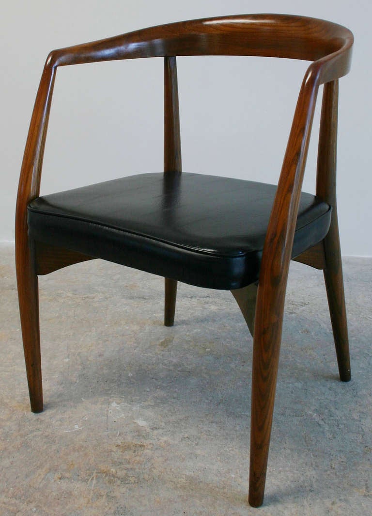 Mid-Century Modern Set of Six John Stuart Dining Chairs
