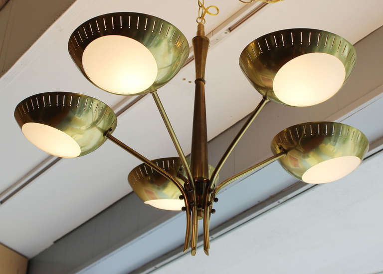 Mid-Century Modern Lightolier Chandelier