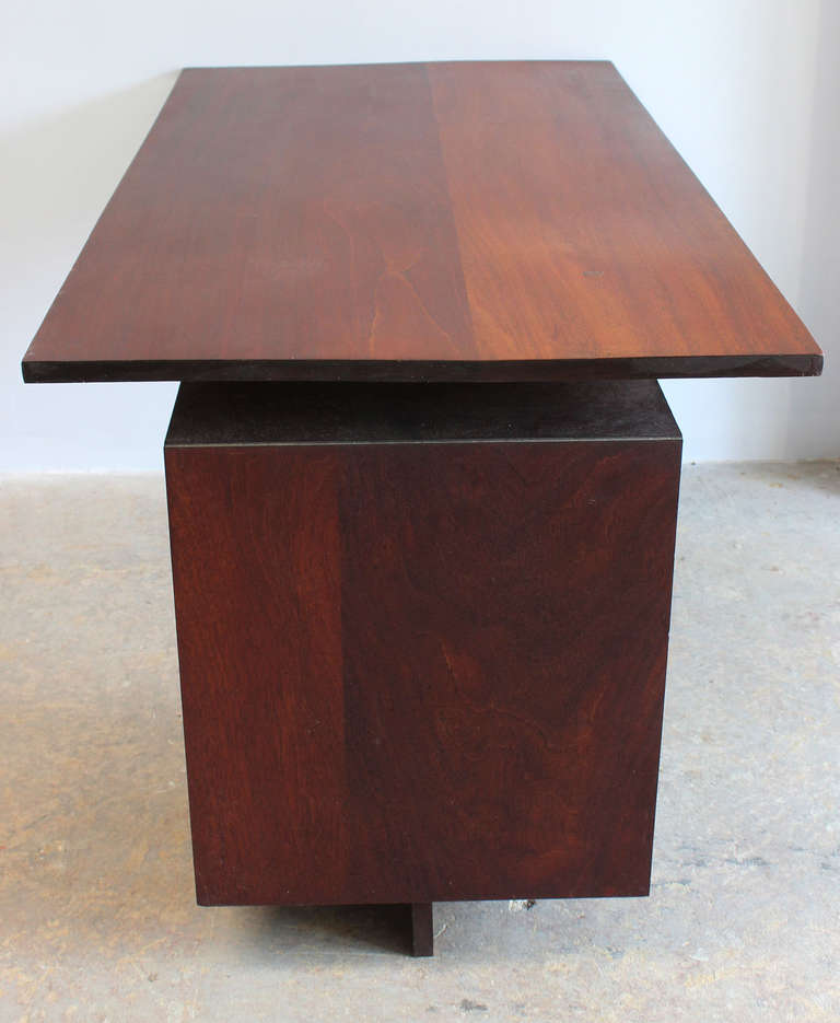 American Cantilever Walnut Desk