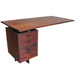 Cantilever Walnut Desk