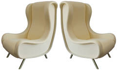 Pair of Marco Zanuso Señor Chairs