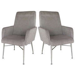 Pair Italian Library Chairs 9