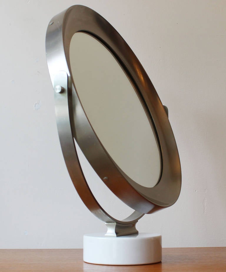 Italian Sergio Mazza Swivel Mirror For Sale
