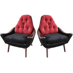Pair Adrian Pearsall Armchairs