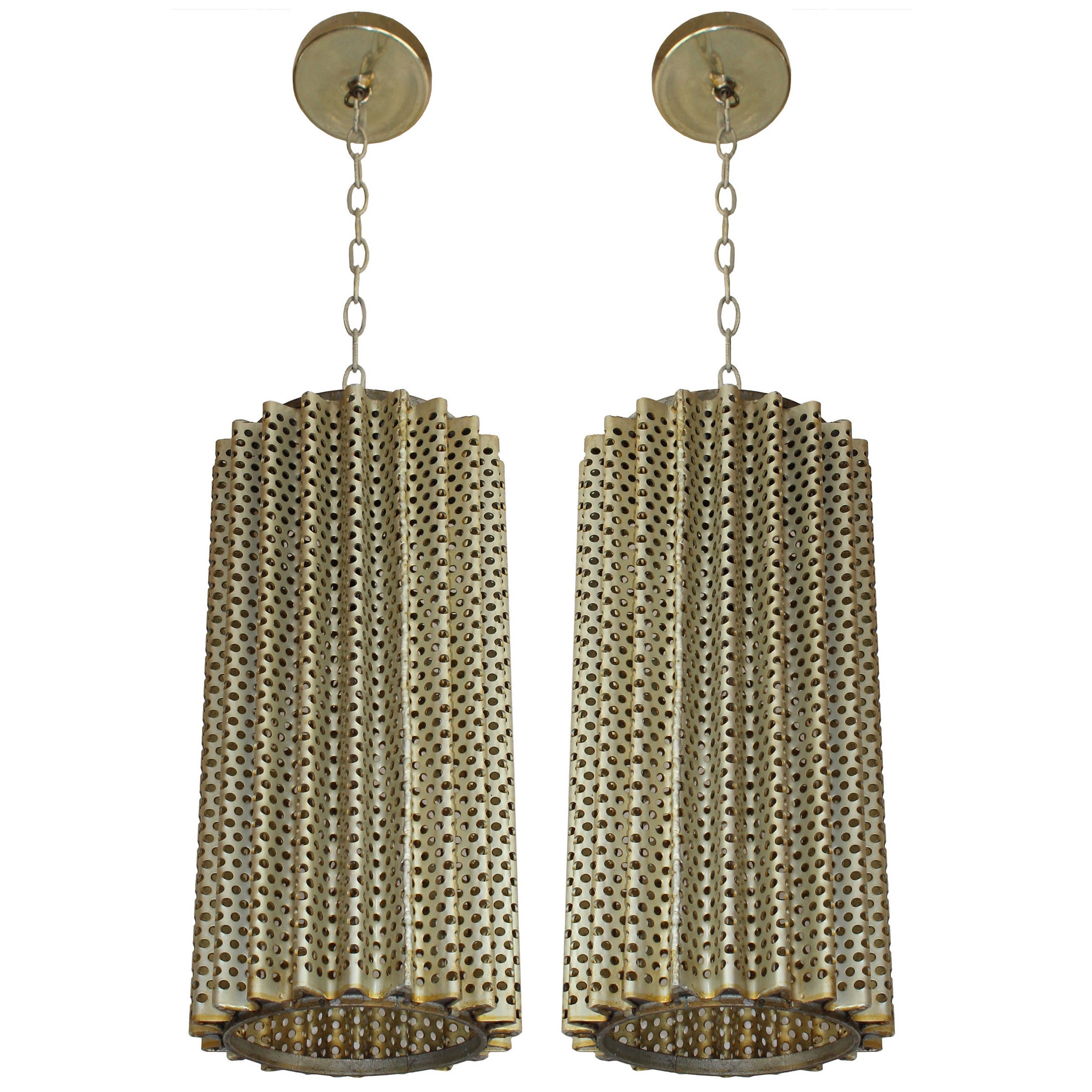 Pair of Perforated Pendants