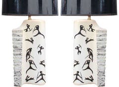 Pair Fiat Lamps