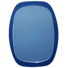 Italian Blue Frame Mirror