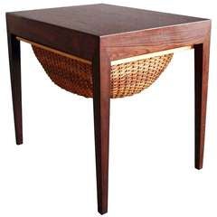 Danish Rosewood Sewing Table Danish Rosewood Sewing Table