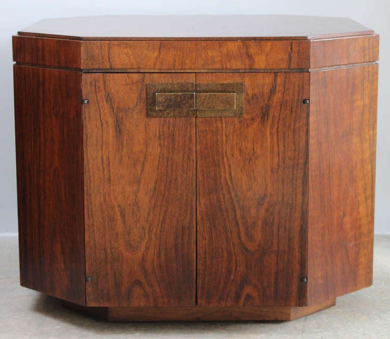 Mid-Century Modern Pair Octagonal End Tables