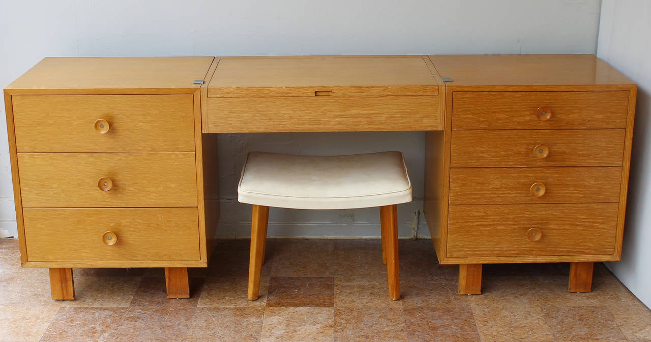 Mid-20th Century Pair of George Nelson Nightstands