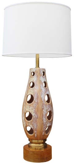 Large Italian Glazed Lamp